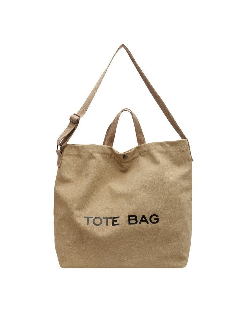 MINIMALIST LARGE-CAPACITY CANVAS SHOULDER TOTE BAG