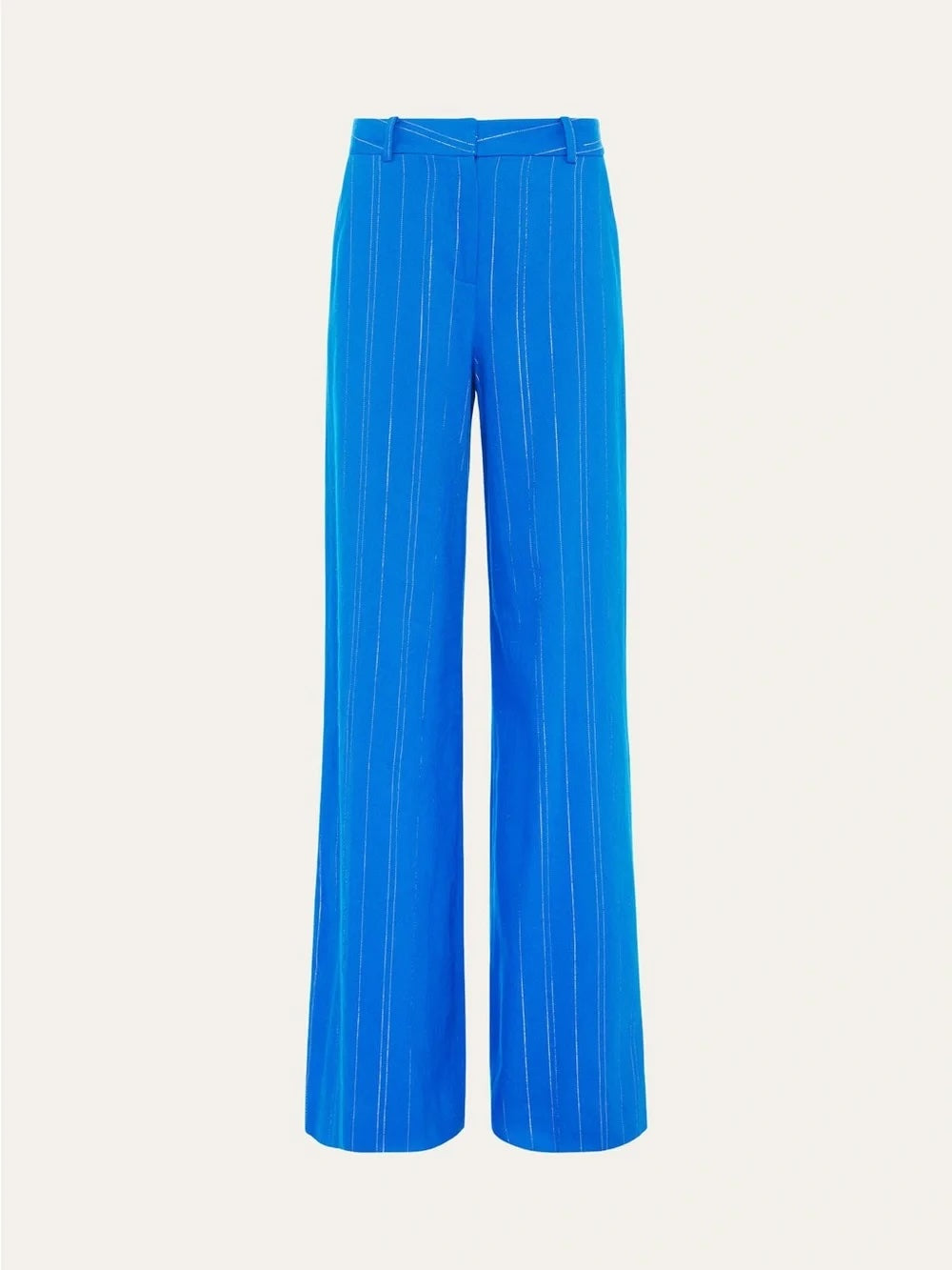 L'AGENCE Metallic Striped Pillar Wide Leg Pant