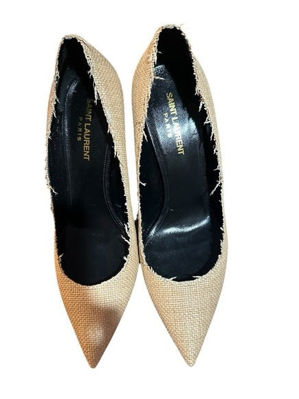 Saint Laurent YSL Canvas Heels