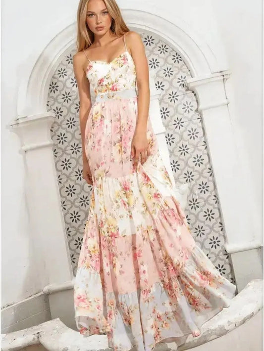 Yumi Kim Hillary Floral Tiered Maxi Dress