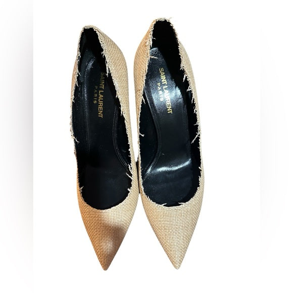 Saint Laurent YSL Canvas Heels